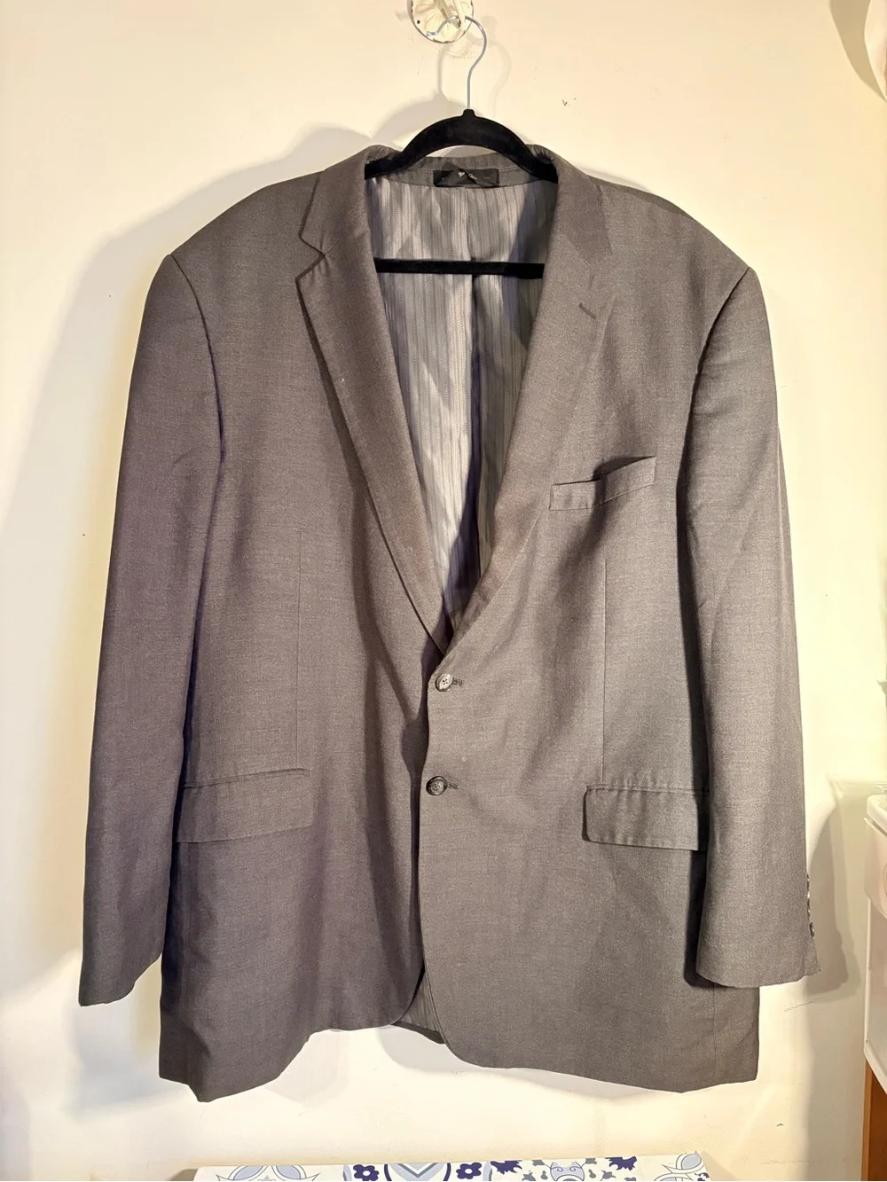 FUBU Gray Two-Button Men's Blazer
